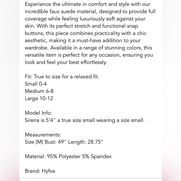 Faux SUEDE GORGEOUS Hyfve black stretchy shacket button down - Picture 4 of 4